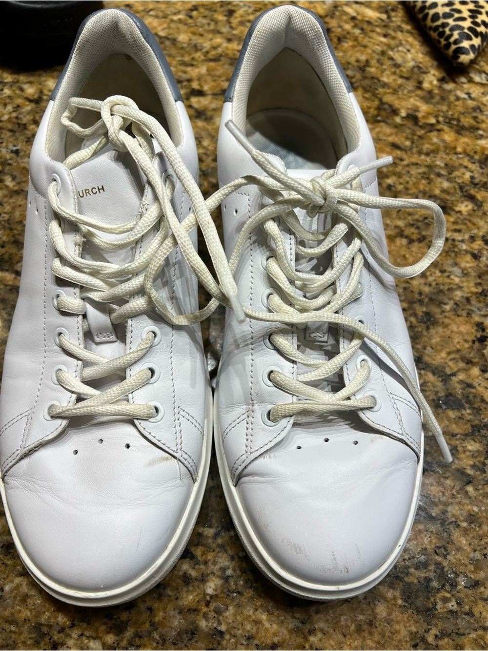 Tory Burch White Leather Casual Sneakers